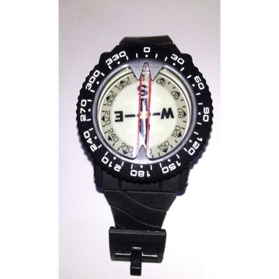錶帶型+管夾 兩用型 潛水 手錶型潛水指北針