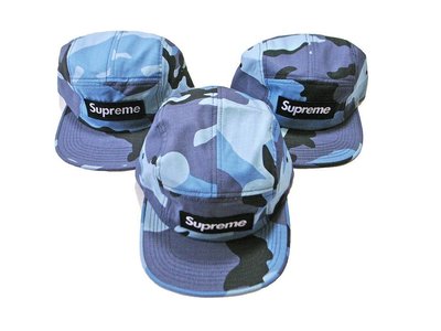 【希望商店】Supreme Ripstop Camp Cap 2015 藍迷彩 五分割帽