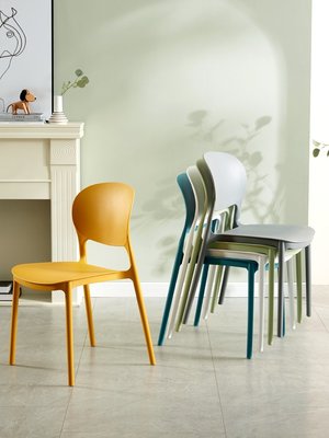 塑料椅子靠背簡易餐桌膠椅加厚代簡約書桌凳子家用北歐餐椅