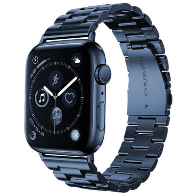 apple watch 6/SE/5/4/3/2/7代手表不銹鋼表帶iwatch6 41qw【飛女洋裝】