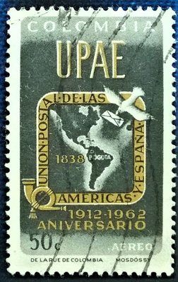 [QBo小賣場] 哥倫比亞 1962 美西郵政聯盟五十週年 1枚 #7431