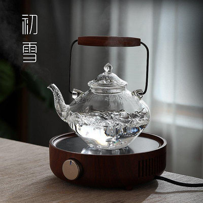 茶藝師 電陶爐煮水玻璃壺耐高溫防爆加厚燒水茶壺家用泡茶小型煮茶器