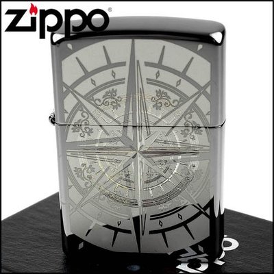 ☆哈洛德小舖☆【ZIPPO】美系~Compass -羅盤圖案雷射雕刻設計打火機NO.29232
