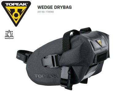 TOPEAK 自行車 專用防水座墊袋黑色 坐墊包 尺寸 M WEDGE DRYBAG TT9818B