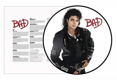 現貨直出 現貨 杰克遜 Michael Jackson Bad 限量畫膠LP 黑膠唱片  【追憶唱片】 強強音像