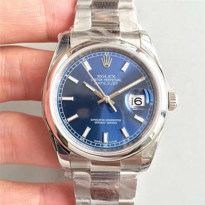 現貨直出 歐美購ROLEX DATEJUST 勞力士日誌型 藍面 自動上鏈 機械錶 精品腕錶 男士腕錶 商務腕錶 明星大牌同款