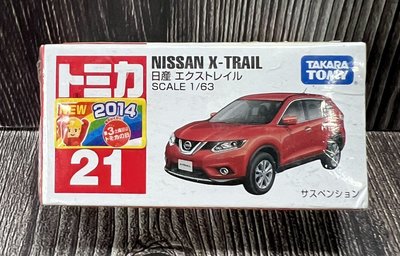 《HT》新車貼 TOMICA 多美小汽車 NO21 日產NISSAN X-TRAIL 801092