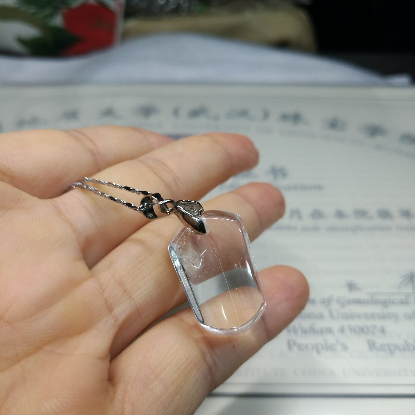 K18 バレエシューズ ネックレス ダイヤモンド付 7.7g