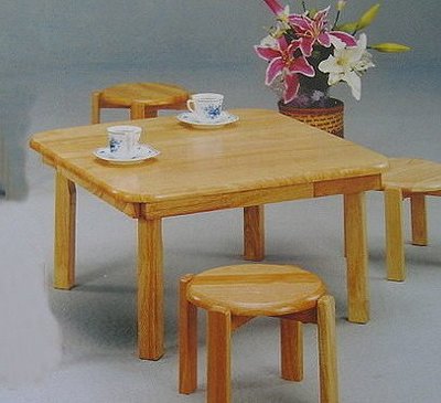 ❖時代歐❖ 2.5×2.5尺 全實木可折合和室桌  茶几 矮桌  餐桌 兒童桌 折疊桌 實木桌
