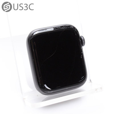 【US3C-台南店】【一元起標】Apple Watch SE 44mm GPS 太空灰 鋁金屬錶框 常啟高度計 內建指南針 陀螺儀 二手智慧穿戴裝置