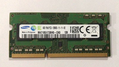 三星原裝4G 1RX8 PC3-12800S DDR3 1600MHz 1.5V筆電電腦記憶體條