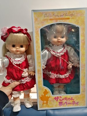現貨熱銷-娃娃古董娃娃收藏日本昭和風娃娃膠皮臉復古背帶裙套裝可閉眼40厘米