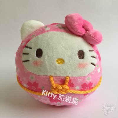 [Kitty 旅遊趣] Hello Kitty 絨毛玩偶 凱蒂貓 達摩 絨毛娃娃 有兩款