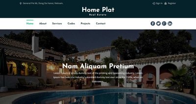 Home Plat a Real Estates 響應式網頁模板、HTML5+CSS3、網頁設計  #17347