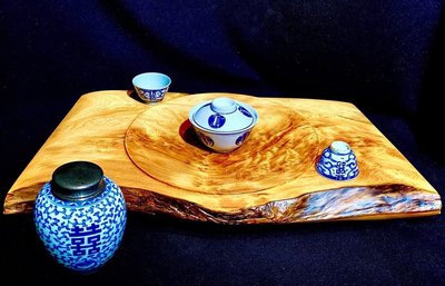 台灣黃檜 紅檜 樹瘤 茶盤 雕刻