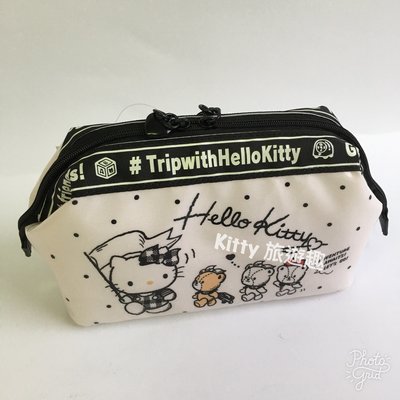 [Kitty 旅遊趣] Hello Kitty 化妝包 凱蒂貓 泰迪熊 收納包