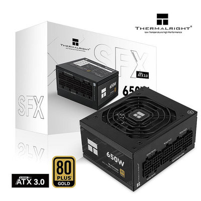 利民THERMALRIGHT 額定650W TGFX650 ATX3.0金牌全模組壓紋線電源