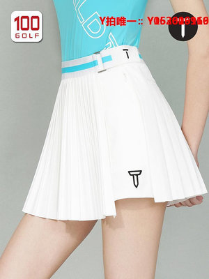 高爾夫褲子EuropeanTour歐巡賽高爾夫服裝女23夏季時尚百褶褲裙運動兩穿短裙