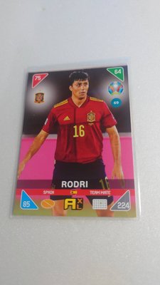 EURO 2020 - KICK-OFF 2021西班牙足球明星Rodri少見一張~20元起標