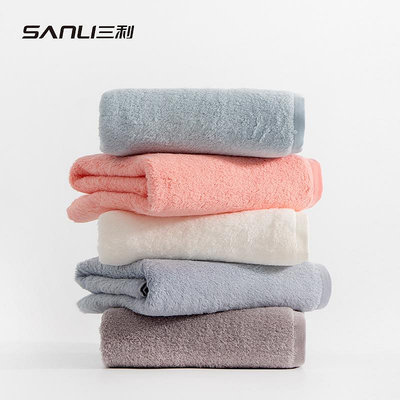 [新品]毛巾50支純棉浴巾成人柔軟裹澡巾素色毛巾可刺繡