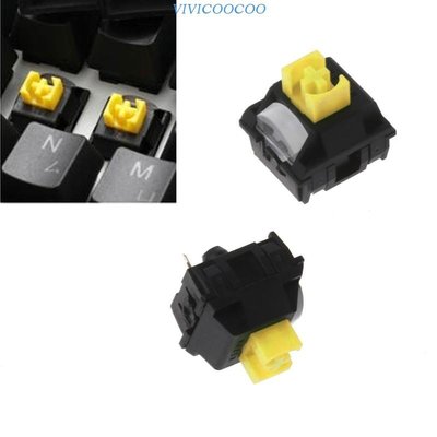 4PCS 鍵盤開關 RGB 黃色開關,適用於 Razer-Blackwidow Elite 鍵盤