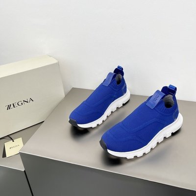 100％原廠 ZEGNA/傑尼亞男鞋TECHMERINO羊毛尼龍混紡襪口式套穿運動鞋跑步鞋