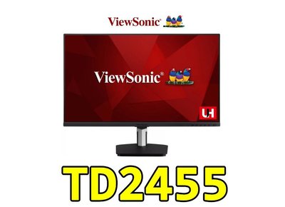 【UH 3C】優派 ViewSonic TD2455 24吋 電容式觸控顯示器 窄邊框螢幕 內建喇叭