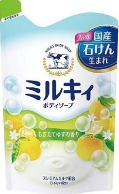 【好厝邊】日本 牛乳石鹼 COW 美肌 保濕  玻尿酸 膠原蛋白 牛奶 植物萃取 保濕 沐浴乳 補充包400ml