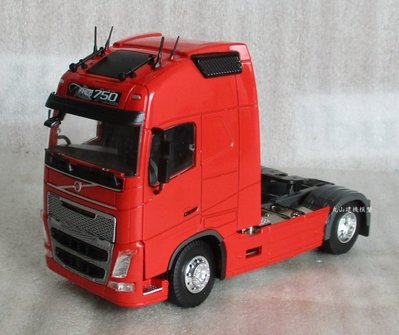 [丸山建機模型店]---VOLVO FH16 二軸紅色拖車頭 1/50 模型