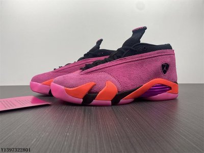 Nike Air Jordan 14 Low Shocking Pink 粉色  時尚 運動鞋 女 DH4121-600