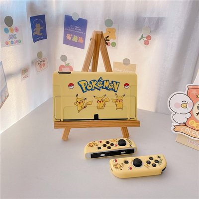 西米の店Nintendo Switch OLED 手機殼動漫卡通超級快樂 Pokémon 尼斯外殼 TPU 遊戲機