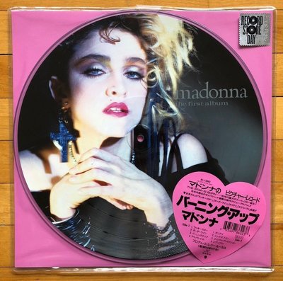 全新未拆日本版/日版限量圖案彩膠LP-瑪丹娜Madonna-首張專輯The First Album-收錄Holiday