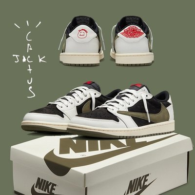 年度鞋王 WMNS AIR JORDAN 1 LOW OG SP OLIVE 白黑橄欖綠 DZ4137-106