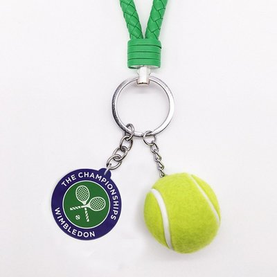 溫布爾頓溫網wimbledon 網球鑰匙扣鑰匙鏈背/書包掛飾繩吊飾