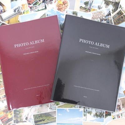 ♀高麗妹♀韓國 Pinkfoot PHOTO ALBUM 記錄精彩 自黏式相本/相簿~適合多尺寸(酒紅色)預購