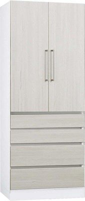 【風禾家具】HGS-450-8@EML系統板鐵杉白色2.8尺四抽屜衣櫃【台中市區免運送到家】四抽屜衣櫥 台灣製造傢俱