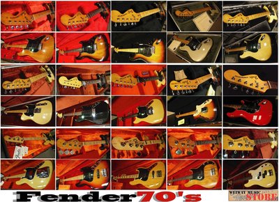 Fender USA Telecaster、Stratocaster、Precission 、JazzBass