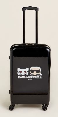 (雅峰精品)KARL LAGERFELD PARIS 24吋卡爾/貓咪旅行箱