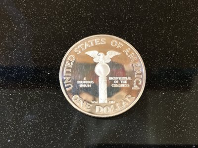 1989 美國國會雙世紀紀年 一美金銀幣 AU極美品