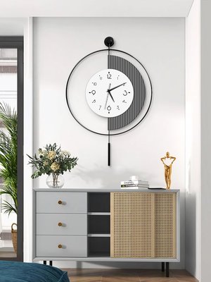 鐘表掛鐘客廳新款創意大氣家用墻上時鐘代簡約餐廳表