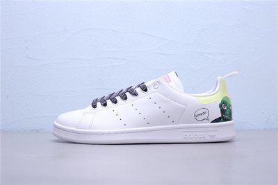 Adidas Stan Smith 白 皮革 卡通 塗鴉 休閒運動板鞋 男女鞋 EG5152