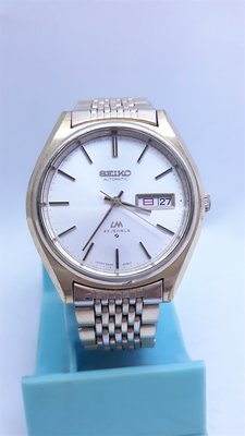 日本原裝 SEIKO精工--LM.星期日期顯示.原裝錶帶,包金自動上鍊機械男錶