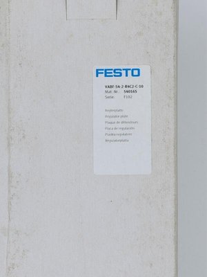FESTO 費斯托 減壓閥板  VABF-S4-2-R4C2-C-10  540165 原裝 現貨