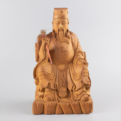 YUCD木雕.呂洞賓-道教神像(老木雕!!老神像!!)210319-13