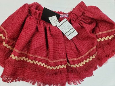 日本品牌 HONEY BUNCH 超可愛紅色短裙