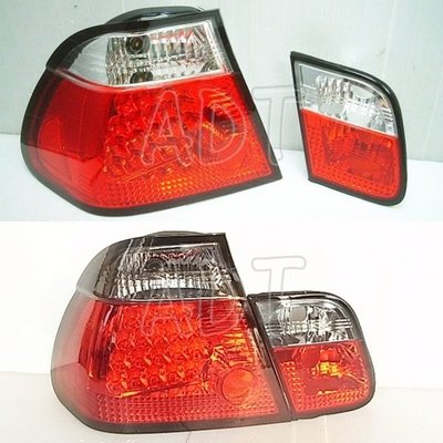 ~~ADT.車燈.車材~~寶馬BMW E46 98~05 38顆LED尾燈4顆一組4200 紅白/紅黑2款顏色