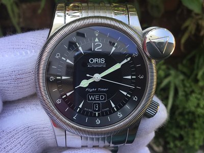 ORIS 豪利時  黑色面盤  錶徑40mm  自動上鍊  2007年 品像99% 近全新