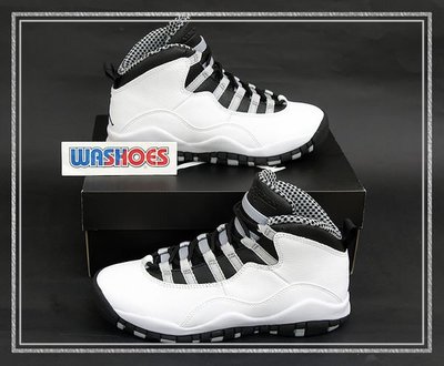 Washoes Nike Air Jordan 10 OG GS 白 黑 灰 斑馬 AJ10 310806-103