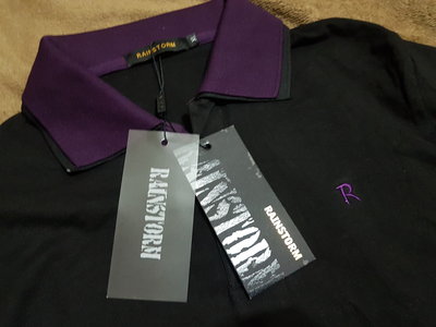 =^.^=  RAINSTORM  POLO衫  全新  黑色  XL  ($653)