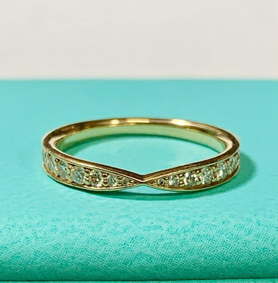 TIFFANY HARMONY 18k k金 鑽石 戒指💍 0.23克拉 尺寸47號 遠東百貨購證